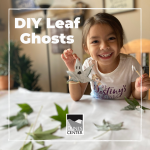 Create some fun environmentally friendly leaf ghosts just in time for Halloween!