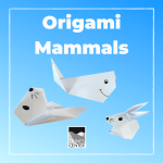 Learn how to create an origami whale, sea otter, and rabbit with this activity!